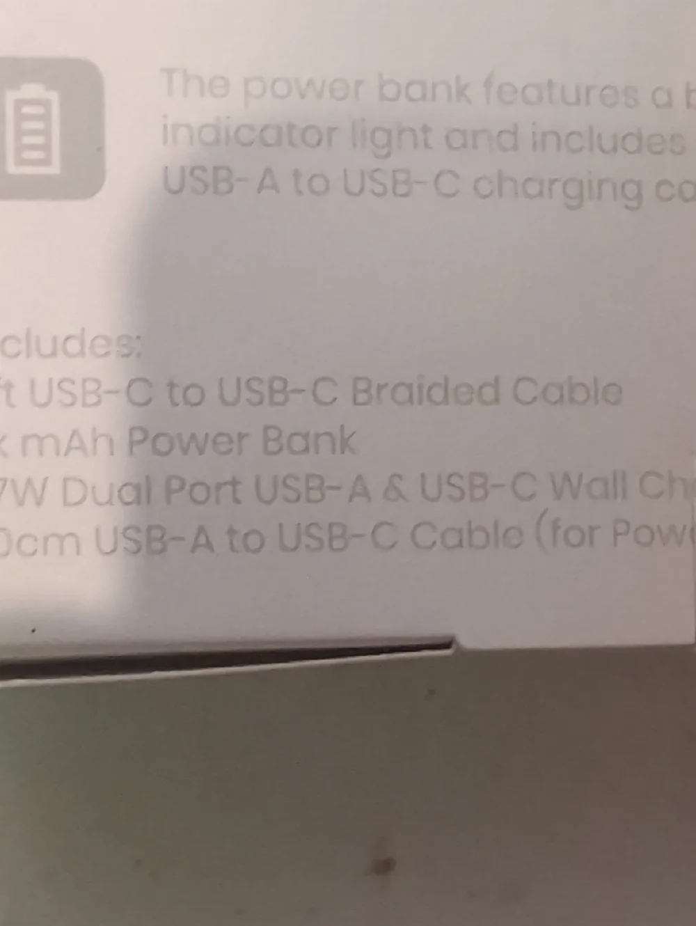 Caug Inc USB-C to USB-C Charging Giftset in White